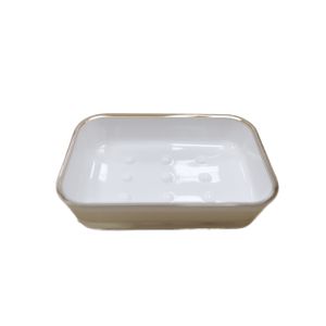  Living Accents Soap Dish  White 1 Ea 6998631