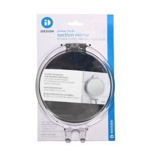 iDesign Power Lock Suction Mirror  Clear 1 Ea 6295018