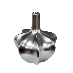 Metallic Garlic-Shaped Decorative Vase
