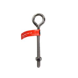 Hampton 5/16 in x 5 in. L Stainless Stainless Steel Eyebolt With Nut 1 Each