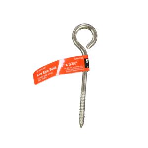 Ace Eye Bolt Lag Qrt x3.75 Inch S-Steel 1 Ea 58415