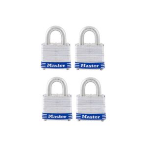 Ace Padlock Laminated 4pk 1-Half Inch  1 Ea 59662