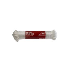 Ace Nylon Rope Solid Braided Three 16thx100ft  1 Ea 72404