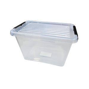 Clear Plastic Storage Container W/  Locking Lid 6.5L