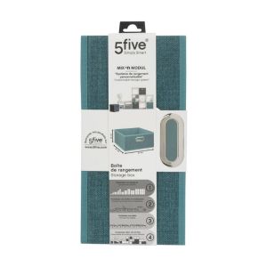 5Five Mix’n Modul Storage Box 31x15cm Teal 1Ea 318299