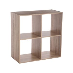 4-Cube Storage Organizer Natural Oak Finish67.7x32x67.6cm 1Ea 226522