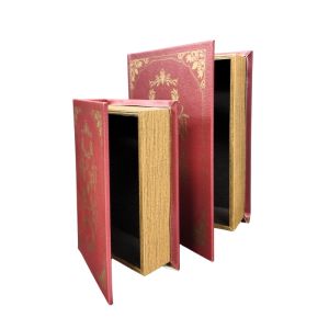 Decorative Book-Shaped Storage Boxes – Set of 2