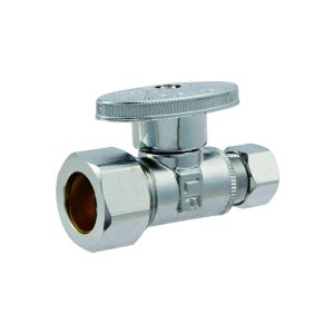 Ace Straight Stop Valve  Brass 1 Ea 4309688