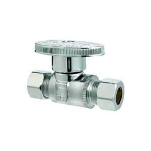 Ace Straight Stop Valve  Brass 1 Ea 4309720