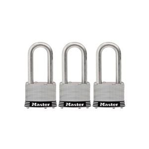 Ace Padlock With Key 3pk  S-Steel 1 Ea 5006953