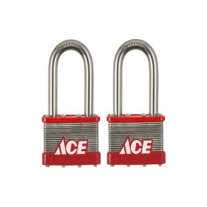Ace Laminated Padlock 2pk 2 Inch  1 Ea 5007599