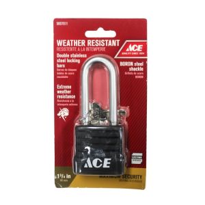 Ace Water Resistant Padlock   1 Ea 5007611