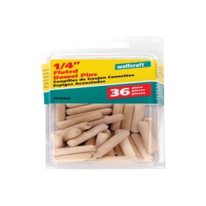 Wolfcraft  Fluted Dowel Pin 36pk Qrt Inch  1 Ea 5012943