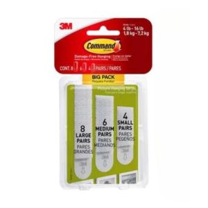3M Command Assorted Strips  Plastic 1 Ea 5026196