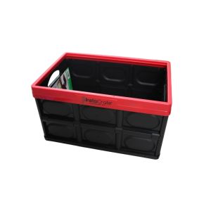 InstaCrate Folding Crate 12 Gal Black & Red 1 Ea 5038311