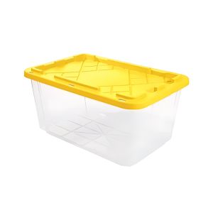 GreenMade Storage Box 27 Gal Clear & Yellow 1 Ea 5038312