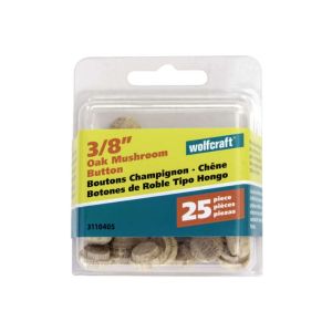 Ace Round Oak Button Plug Three 8th Inch  1 Ea 5070826