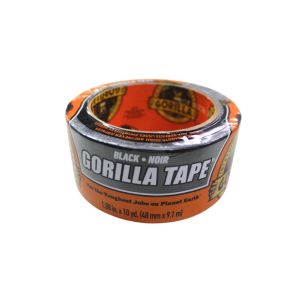 GORILLA DUCT TAPE BLACK 10 Yd 1 Roll 4595542