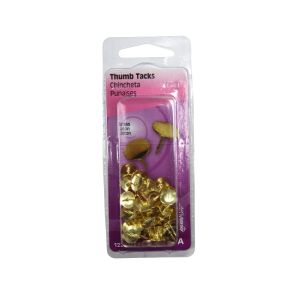 Hillman Thumb Tacks 5/16x3/8 In Brass 1 Each 53496/122672