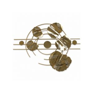 Iron Wall Plaque Gold Leaf Design