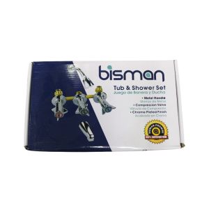Bisman 3 Valve Tub & Shower Set Chrome Finish 1 Each BMA0494