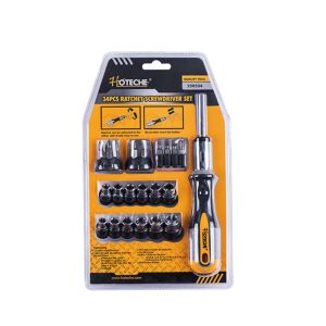 Hoteche Rachet Screwdriver Set 34s 1Ea 250534