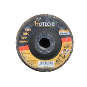 Hoteche Flap Disc #40 115x22.23Mm for Ceramics 1 Each  550507