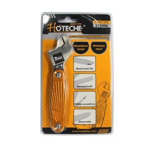 Hoteche Multifunctional Adjustable Wrench  Aluminum & S-Steel 1 Ea 312006