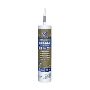 GE Advanced Light Gray Silicone 2 Window and Door Caulk Sealant 10 Each 1091925
