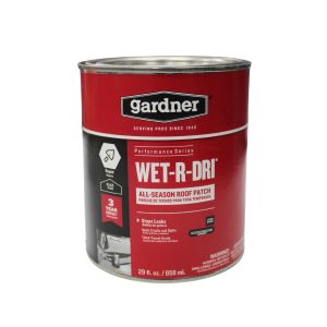 Gardner Black Jack All Weather Roof Patching Cement  1/4 Gl Gloss Black 1 Each