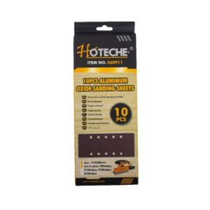 Hoteche Oxide Sanding Sheets 10pcs 93x230Mm 1 Ea 560901