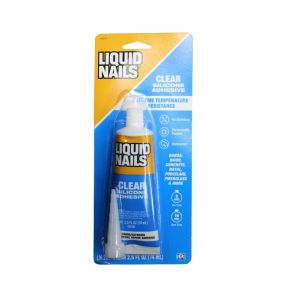 Liquid Nail Clear Silicone Adhesive 2.5oz 1 Ea 1365436