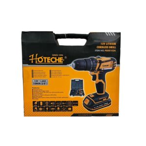 Hoteche Lithium Cordless Drill 12v 1.3AH 220-240v  1 Ea P800102