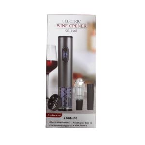 Electric Wine Opener Gift Set  4-Piece Set 26.5x11.5x5.8cm 1Ea 567-411305