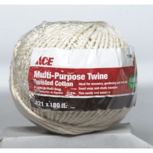 Ace Intl Twisted Chalkline Cotton Twine Light Load 180 Ft 1 Each 71498