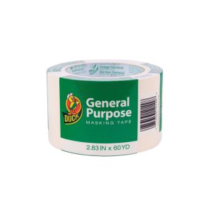 Ace Intl Duck General Pup Regular Strength Masking Tape 2.83 Inx60.1 Yd Tan 1 Ea