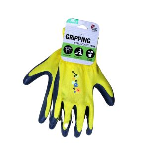 Midwest Gripping Nitrile Palm Garden Gloves Yellow 1Ea 67N3