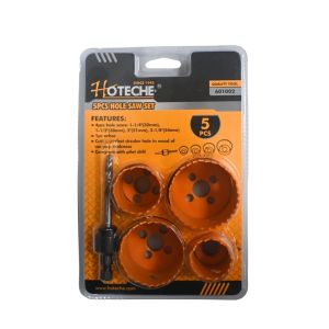 Hoteche 5-Piece Hole Saw Set 1Ea 601002