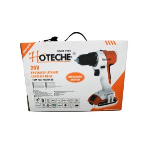 Hoteche Brushless Lithium Cordless Drill 20v 220-240v  1 Ea P800136