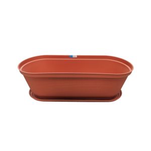 Rimax Terracotta Pot With Saucer Oval 15.7