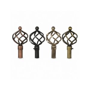 Mays Curtain Rod  Brass Copper Silver & Blacksilk Plated 1 Ea