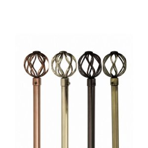 Mays Curtain Rod  Black Brass Gunmetal & Champange Painted 1 Ea