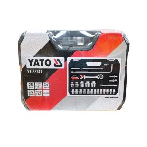 Yato Tools  Socket Set 1/2 In Stainless Steel 25 Pcs 1 Each 5496-YT-38741
