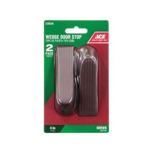 Ace Rubber Wedge Door Stop 2s 4 In Brown 1 Each 5296298