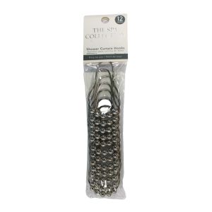 Mays 12Pcs Roller Hooks Set Metal Silver  1 Ea 7151406182