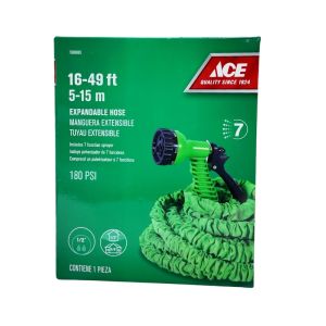 ACE Expandable Garden Hose 16-49 ft W/ 7Function Spray Nozzle  1 Ea 7999885