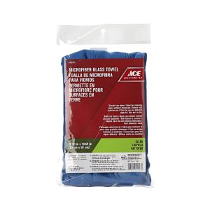 Ace Car Microfiber Glass Cleaning Towel 50x50cm Blue 1 Ea 8408783