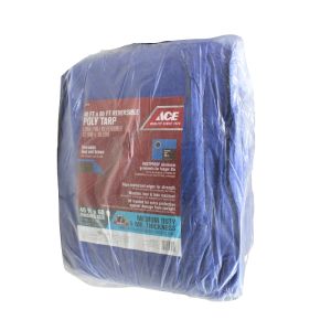 Ace Medium Duty Polyethylene Tarp 40x60ft Blue Brown 7115116