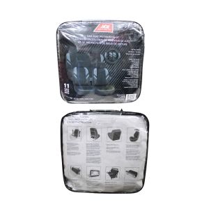 Ace 11 pc Black & Gray Seat Cover Each 8998267