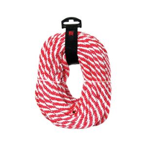 Ace Intl Solid Braided Poly Derby Rope 3/8 In x50 Ft red - White 1 Each 75750